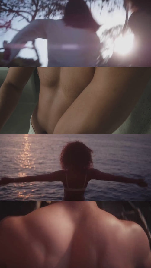 Eine Collage aus vier Bildern: lebendige Szenen voller Energie und Kraft, die die Vorteile von SYM-BIOTIC 23/100 BILLION DARMBAKTERIEN von Daluma veranschaulichen.